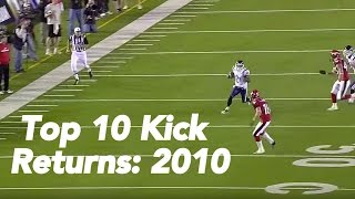 CFL Top 10 Kick Return Touchdowns of 2010 [upl. by Linneman]