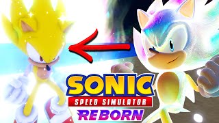 MAX LEVEL SUPER SONIC Sonic Speed Simulator [upl. by Enelear418]