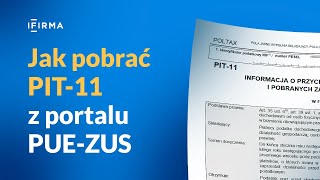 Jak pobrać PIT11 z portalu PUEZUS Krok po kroku [upl. by Essa]