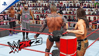 WWE 2K23  RKBro Vs Street Profits  TAG TEAM MATCH  WWE RAW THUNDERDOME  PS4™ [upl. by Madel]