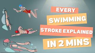 Every Swimming Stroke Explained in 2 Minutes [upl. by Nyletac]