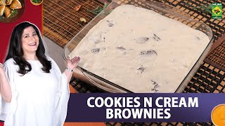 Cookies n Cream Brownies Recipe  Food Diaries  Zarnak Sidhwa  06 November 2022  Masala Tv [upl. by Singband]