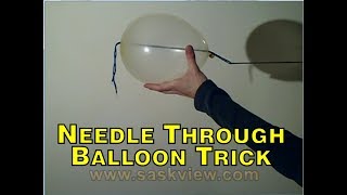 Needle Through Balloon Trick Revealed [upl. by Elayne]