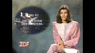 ZDF quotKung Fu  Die Tochter des Meistersquot Filmansage von Birgit Schrowange 14011989 [upl. by Arded]