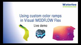 Waterloo Hydrogeologic  Custom color ramps in Visual MODFLOX Flex [upl. by Eanehs717]