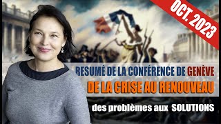 113  Résumé de la conférence de Genève  Des problèmes aux solutions concrètes  Valérie BUGAULT [upl. by Jen276]