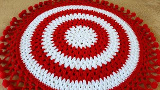 Thalposh design crochet table cover woolen rumalcrosia thalposh [upl. by Girardo]