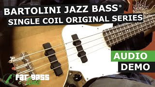 Bartolini 9S Deep Tone Single Coil Jazz Bass® Pickup Set Demo [upl. by Krenn]