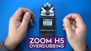 How to overdub  multitrack on the ZOOM H5 [upl. by Mun]