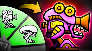 I Combined ALL Geometry Dash Icons [upl. by Aiclef]