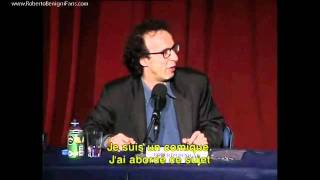 ‪Roberto Benigni Cannes 1998 Italiano amp Français‬ [upl. by Im]