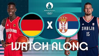 Germany v Serbia  Mens Olympic Basketball Tournament Paris 2024  Watch Along ⚡🏀 [upl. by Tellford]