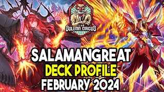 YuGiOh Salamangreat Deck Profile February 2024 Post PHNI [upl. by Wendin]