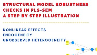 Robustness Tests in PLS Models  Nonlinear effects Endogeneity amp Unobserved heterogeneity in PLS [upl. by Arimas]