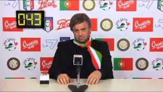 MAURIZIO CROZZA IMITA MOURINHO IN CONFERENZA STAMPA [upl. by Amal876]