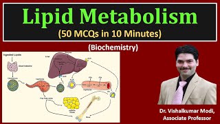 50 MCQs of Lipid Metabolism I βOxidation amp Synthesis of fatty acid  Ketogenesis  Ketoacidosis [upl. by Othe]