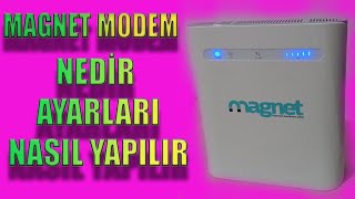 TÜRK TELEKOM TAŞINABİLİR İNTERNET MAGNET MODEM Nedir nasıl kurulur kablosuz ayarları nasıl yapılır [upl. by Aslin232]