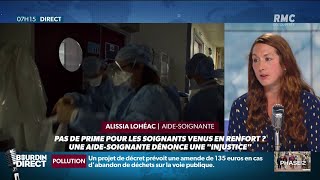 La colère dAlissia aide soignante contre le refus de prime aux soignants venus en renfort [upl. by Ocana]