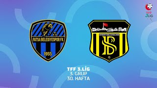 TFF 3 Lig 3 Grup  Fatsa Belediyespor  Bayburt Özel İdare Spor [upl. by Ardra]