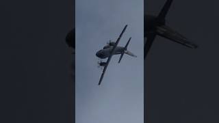 Alenia C27J Spartan Cargo Plane does a FULL LOOP [upl. by Nossah]