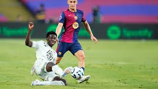 Lamine Camara donne une leçon de football au Barça Monaco vs Barcelone  Match amical [upl. by Grosmark700]