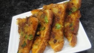 Potato Bread Toast In Tamil  Masala Bread Toast In Tamil  Quick Tiffen In Tamil Gowri Samayalarai [upl. by Kurland]