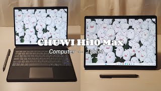 Unboxing CHUWI Hi10 Max 2in1 Tablet PC with Stylus Pen Digital Notetaking Digital Art and Gaming [upl. by Ermanno]