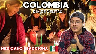 DIA DE VELITAS EN COLOMBIA 🇨🇴 MEXICANO REACCIONA🇲🇽 que linda tradición [upl. by Nancey538]