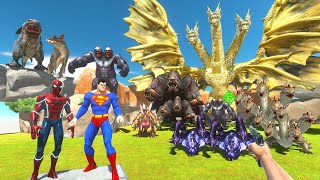 FPS Avatar Rescues Superheroes and Fights MultiHeaded Monsters  Animal Revolt Battle Simulator [upl. by Ardnaxila]