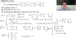 Rezolvare Model 2024 Bacalaureat Matematică Tehnologic [upl. by Attolrac215]