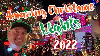 Amazing Christmas Lights 2022  Christmas Lights Vlog 2022 [upl. by Ellehcir99]