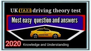 Taxi driver theory practice test 3 2021 new edition [upl. by Sahc]