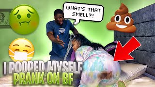 I POOPED MYSELF PRANK ON BOYFRIEND HILARIOUS REACTION [upl. by Thorr661]