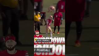 Ricky Pearsall scores first career tuddy 🥳 nfl shorts [upl. by Nhguavahs]