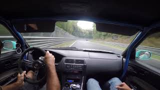 Nissan Silvia s14a SR20DET 400hp  901min Nurburgring 092018 [upl. by Zebadiah]