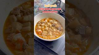 Boil pork with ghost pepper and bamboo shoots trending food putolavlogs [upl. by Emya]