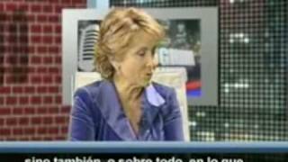 Esperanza Aguirre en inglés da una leccion a zETA [upl. by Dominga]