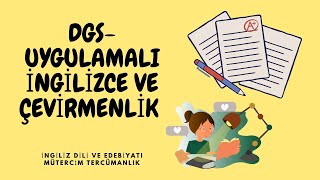 Uygulamalı İngilizce ve Çevirmenlik bölümünde DGS 🙋🏻‍♀️📚📑 [upl. by Weinhardt332]