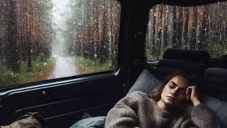 ASMR Rain Sounds Sleep Woman Resting Comfortably in Car  Heavy Rain Sounds For Sleeping [upl. by Seadon]