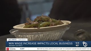 Small business franchise owner burdened by new minimum wage [upl. by Einnaej966]