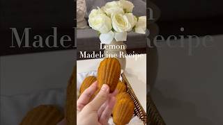 Lemon Madeleine Recipe 🥮madeleine cake quickrecipe easyrecipe sweet easysweetrecipe [upl. by Gan]