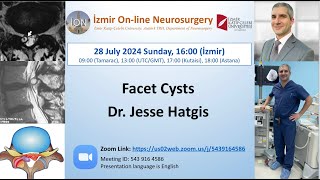 İON 458 Lecture Hatgis Facet Cysts 27072024 [upl. by Og]