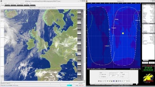 NOAA Weather satellite images recorded at GREAA ground station Bellinzona Switzerland [upl. by Lenod]