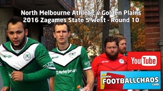 2016 State 5 W Rd 10  North Melbourne Athletic v Golden Plains [upl. by Adnopoz562]