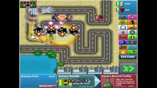 Bloons Tower Defense 4  Track 1  Easy  Level 1132 NO MISSES [upl. by Bogusz700]