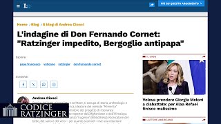 Lindagine di Don Fernando Cornet quotRatzinger impedito Bergoglio antipapaquot [upl. by Aicilyt]