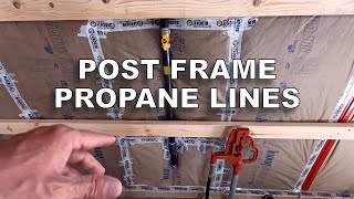 Insulating Behind the Propane Line ― Installing Interior Girts [upl. by Artiek]