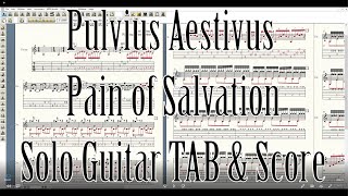 Pulvius Aestivus Pain of Salvation Solo Guitar Sheet music amp TAB [upl. by Anahpos]