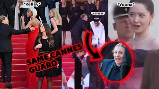 Cannes security guard clashes with Yoona after heated moments with Kelly Rowland Massiel Taveras [upl. by Ttnerb]