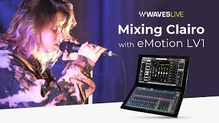 Studio Sound on Stage Mixing Clairo with Waves eMotion LV1 [upl. by Teddy]